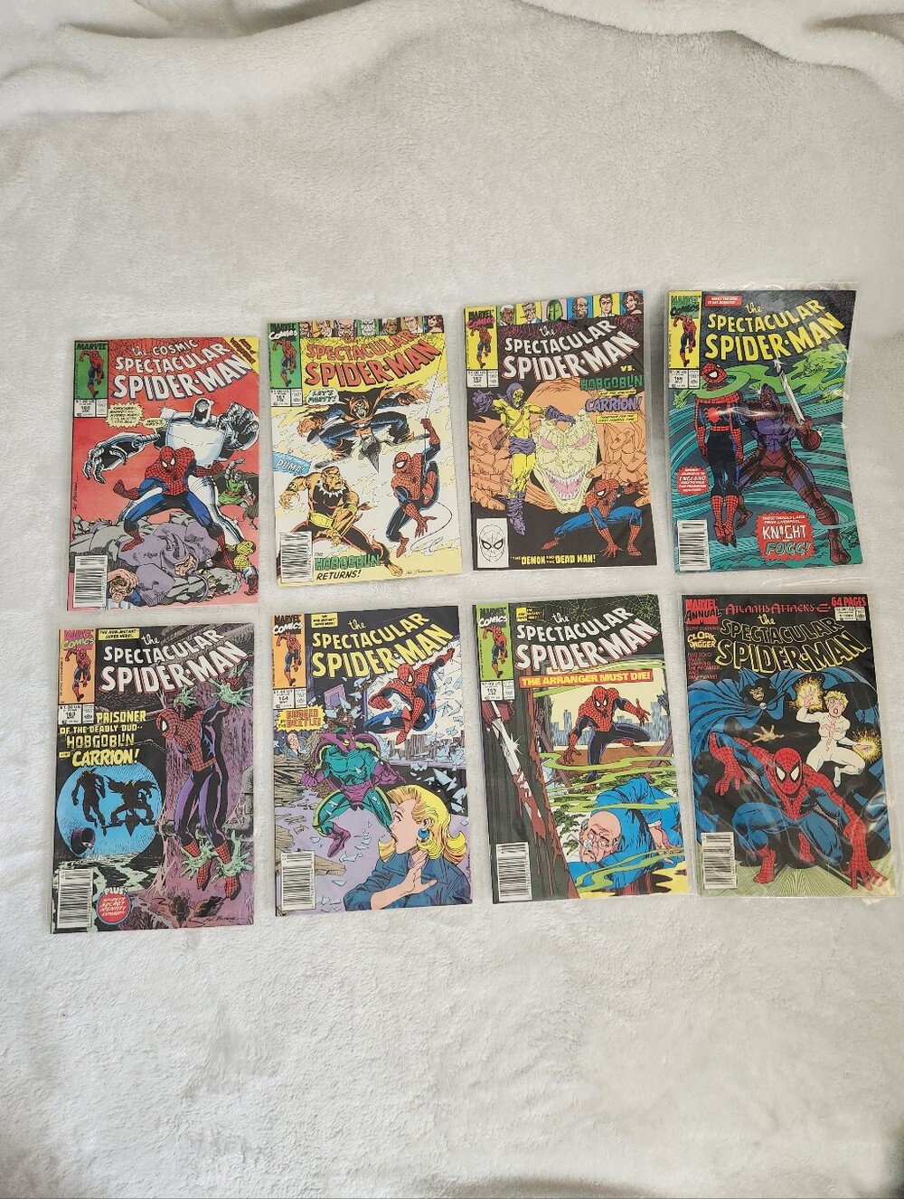 Spectacular Spider-Man #160-166 + Annual 9 Marvel Comic Lot 8 Books